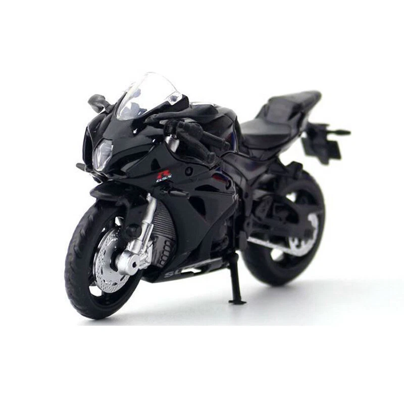 1:18 Suzuki GSX-R1000 Motocicleta Modelo Juguete Diecast Coche de Juguete para Niños Niños Negro Foto 1 de 4