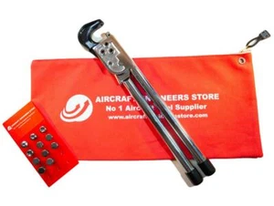 JUEGO DE EXPRIMIDORES DE REMACHE MANUAL DE HERRAMIENTAS PARA AVIONES / AEROESPACIALES / LAND ROVER DE 1" Y JUEGO DE MATRICES - Imagen 1 de 3