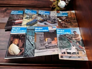 Vintage 1970'-1980's  Model Railroader Magazines- Lot of 7 Train memorabilia EUC - Picture 1 of 8