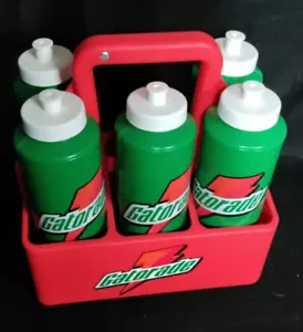 GATERADE 6 PACK CARRIER & 5 SQUEEZE BOTTLES NEW UNUSED - Picture 1 of 7