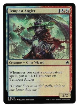 MTG Tempest Angler FOIL Bloomburrow (BLB) Common Magic Card #0235 Unplayed - Image 1 of 2
