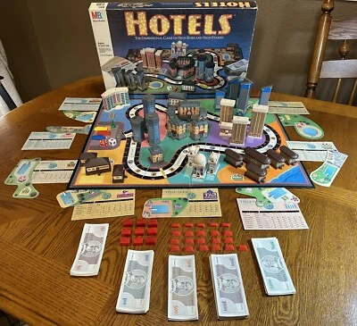 Juego de mesa HOTELS Real Estate 1987 vintage buen estado mayormente completo - LEER Foto 1 de 4