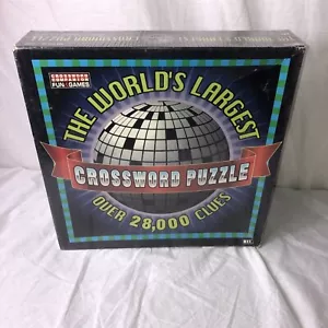The World's Largest Crossword Puzzle 28,000 Clues 91,000 Squares 7' by 7' Sealed - Picture 1 of 6