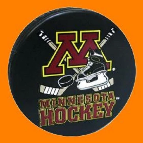 MINNESOTA GOLDEN GOPHERS 2006-2007 M Crossed Stick PUCK - #CL Cover