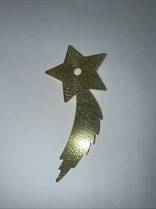 Christian Dior Pin Batch Brooch Gold Shooting Star Novelty New - Picture 1 of 3