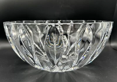 Tigela Reed and Barton Equinox peça central 10” Miller Rogaska cristal transparente - Imagem 1 de 4