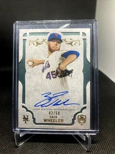 ZACK WHEELER 2015 Topps Supreme Green SSP /50 Autographs #SA-ZW Auto Phillies - Bild 1 von 2