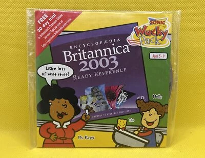 📦 Encyclopedia Britannica 2003: Ready Reference Answers Questions (PC CD-ROM) - Image 1 of 3