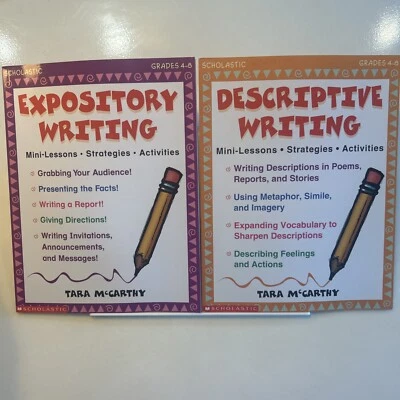 SCHOLASTIC WRITING SERIES  Lot of 2 Books Grades 4-8 by Tara McCarthy (1998) - Image 1 of 3