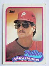 Greg Harris #627 Topps 1989 Baseball Card (Philadelphia Phillies) G