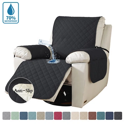 Fundas de silla reclinables impermeables con brazos funda de sofá reclinable para sala de estar Foto 1 de 4