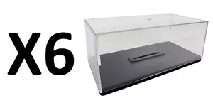 Set of 6 Acrylic display cases + bases for model car 1:24 Diecast Collector - Picture 1 of 7