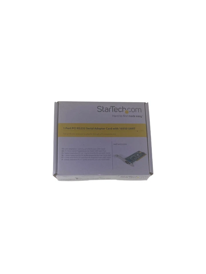 Startech PCI1S550 1 porta PCI RS232 16550 UART 9 Pin - Immagine 1 di 1