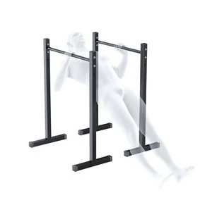 Dipstation Handreil Barren Ständer Fitness Dip Training Bis 280 kg schwarz - Bild 1 von 4