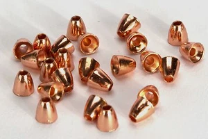 Cabezas de cono de tungsteno / Cobre tamaño mediano (5x5 mm) - Cantidad 25 cuentas de atar moscas con cabeza de cono - Imagen 1 de 1
