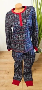 Schiesser Set Pyjama Socken  36 S 38 M 40 L 42 XL blauschwarz rot Schlafanzug - Bild 1 von 6