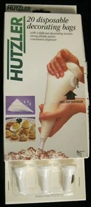 HUTZLER 20 EINWEG DEKORATIONSTÜTEN MIT 3 DEKODÜSEN NR. 647 NEU! - Bild 1 von 2