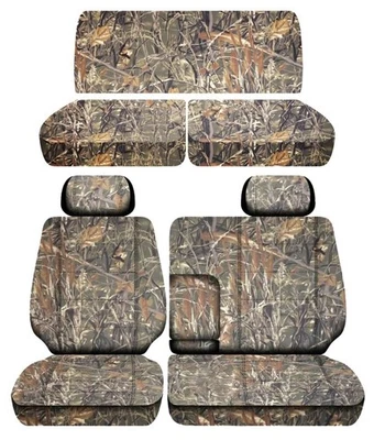 Se adapta a Toyota T100 1993 a 1998 camioneta delantera 60/40 y cubreasientos de banco trasero Foto 1 de 4