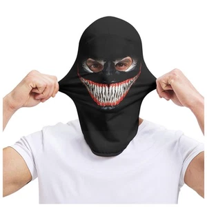 Balaclava Face Mask Men Women 2 Hole Full Mask Skull Motorcycle Cycling Raves - Picture 1 of 6