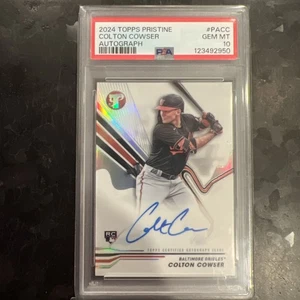 2024 Topps Pristine Colton Cowser RC Auto #PA-CC Rookie Orioles PSA 10 - Bild 1 von 2