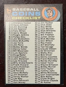 Monedas de béisbol 1971 Topps - lista de verificación #161 - Imagen 1 de 5