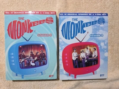 THE MONKEES Season 1 + 2 DVD Lot Rare OOP - Image 1 of 4