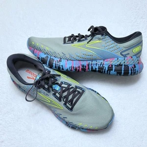 Brooks Glycerin GTS 20 Drip Jadeite/Alaskan Blue/Ebony Running Shoes MEN'S 14 D - Picture 1 of 6