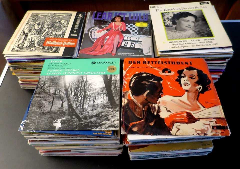 254 Singles Klassik Oper Operette 7" Vinyl Schallplatten Sammlung Konvolut 45rpm - Bild 1 von 4