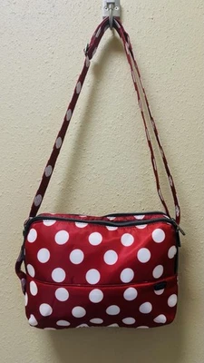 Bandolera Lug Delta Convertible Rojo Lunares Bolso de Hombro Nuevo Sin Etiquetas! Foto 1 de 4