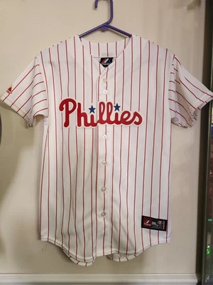 Camiseta majestuosa cosida Philadelphia Phillies MLB Cliff Lee #33, juvenil L Foto 1 de 3