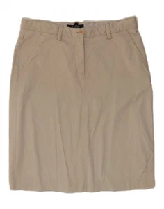 GANT Womens Straight Skirt UK 14 Large W32 Beige Cotton AT08 - Picture 1 of 4