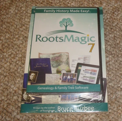 RootsMagic 7 Genealogy & Family Tree Software CD-Rom with Book. New & Sealed - Image 1 of 2