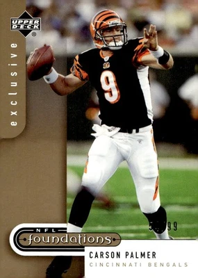 2005 Upper Deck Foundations #21 Carson Palmer Exclusive Gold #/99 - Image 1 of 2