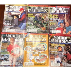 Vintage Mother Earth News Magazines 1994 1990s 6 Issues Prop Full Year  - Picture 1 of 3