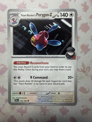 Team Rocket's Porygon-Z Uncommon SV10: Destined Rivals 155/182 NM - Image 1 of 2