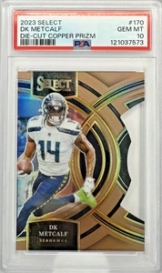 PSA 10 2023 Select DK Metcalf #170 Copper Prizm Die-Cut /299 - Bild 1 von 2