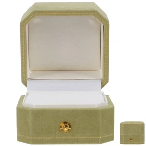 Caja de boda de terciopelo: estuche delgado octogonal 1 ranura - - Imagen 1 de 17