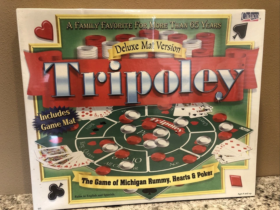 Vintage Tripoley Deluxe Mat Version by Cadaco - 1999 Edition  New Sealed Box - Image 1 of 4