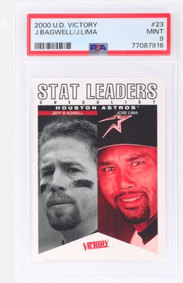 2000 Upper Deck Victory Jeff Bagwell/Jose Lima #23 PSA 9 - Image 1 of 2