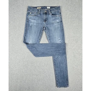AG Adriano Goldschmied Damenjeans 27R The Nolan Ankle Distressed 30" Taille - Bild 1 von 22