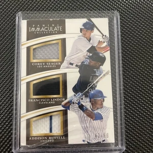 Immaculate Trio Players Francisco Lindor, Corey Seager, Addison Russell /99 - Picture 1 of 3