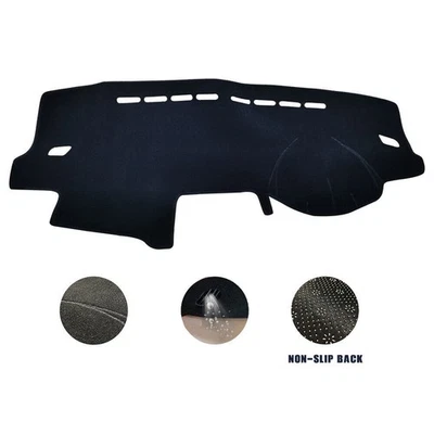 Black Dash Mat Non-Slip For Volkswagen VW Polo 6R Series 2010-2017 DASHMAT Cover - image 1 of 4