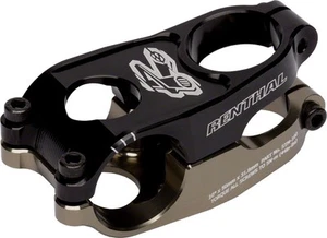 Renthal Duo Stem Length 50mm Clamp 31.8mm +/-10 Deg 1 1/8 in Black/Gold Aluminum - Picture 1 of 4