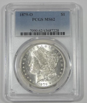 1879-O Morgan Dollar CERTIFIED PCGS MS 62 Silver Dollar - Image 1 of 4