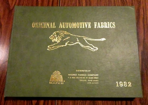 1982 ORIGINAL AUTOMOTIVE FABRICS Car Interior Trim Upholstery Sample Catalog - Picture 1 of 19