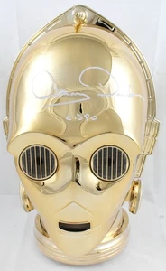 Casco Anthony Daniels Autografiado C-3PO Star Wars F/S Serie Galáctica-Beckett W - Imagen 1 de 6