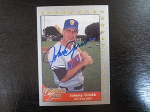1990 Pacific Senior League # 191 Johnny Grubb Autograph Signed Auto Card (M2) - Picture 1 of 2