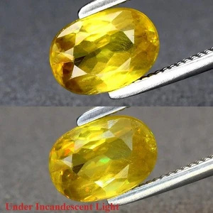 ★★ RARE !! JOLIE SPHENE VERT JAUNE DE MADAGASCAR : 1,01 CARAT ★★ p496.129t - Foto 1 di 1