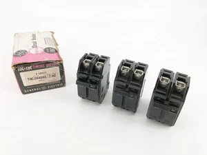 Box of 3 New General Electric TQC2440WL Circuit Breakers 40A 2P 415V - Picture 1 of 8