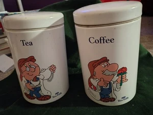 Pair Of Tetley Tea Bags Tea And Coffee Containers . - Picture 1 of 2